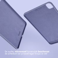 Accezz Liquid Silicone Backcover met penhouder Apple iPad Pro 11 (2022 / 2021 / 2020 / 2018) - Lila