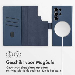 Accezz Leather Bookcase 2-in-1 met MagSafe Samsung Galaxy S24 Ultra - Nightfall Blue