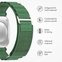 Accezz Nylon Alpine bandje Apple Watch | 44/45/46/49 mm - Olive Green