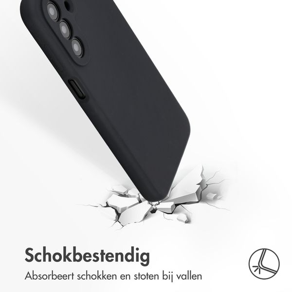 Accezz Liquid Silicone Backcover Samsung Galaxy A27 (5G) - Zwart