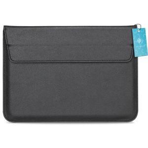 imoshion Vegan Lederen Laptop Sleeve 13-14 inch - Zwart