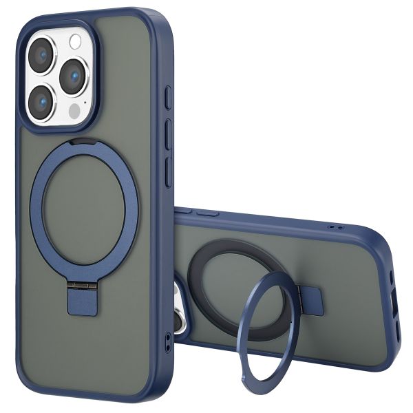 Accezz Ring Stand Backcover met MagSafe iPhone 16 Pro Max - Blue