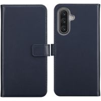 Selencia Echt Leren Bookcase Samsung Galaxy A17 - Blauw