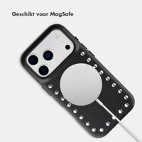 Selencia Studs Backcover met MagSafe Apple iPhone 17 Pro - Velvet Black