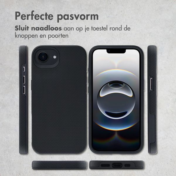 Accezz Tough Backcover met MagSafe Apple iPhone 17e / 16e - Zwart