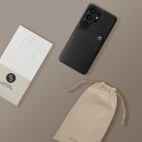 Selencia Riva Backcover met Pashouder Samsung Galaxy S26 Ultra - Zwart