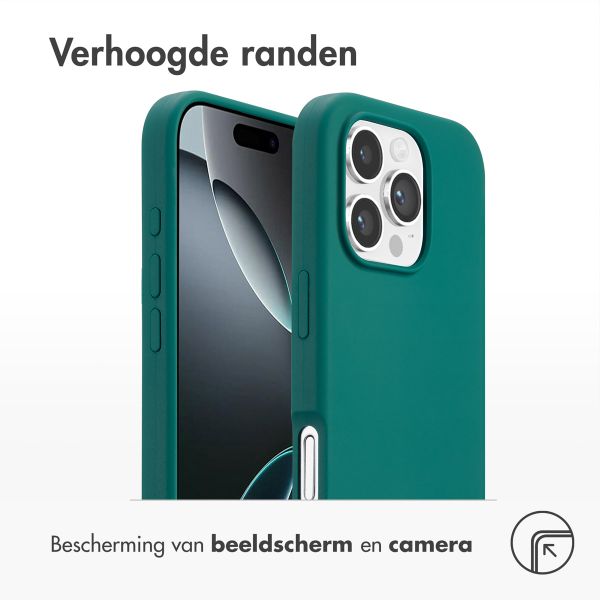 Accezz Liquid Silicone Backcover met MagSafe iPhone 16 Pro - Forest Green