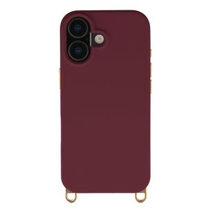 Selencia Rivièra MagSafe Backcover met afneembare haakjes Apple iPhone 17 - Bold Burgundy