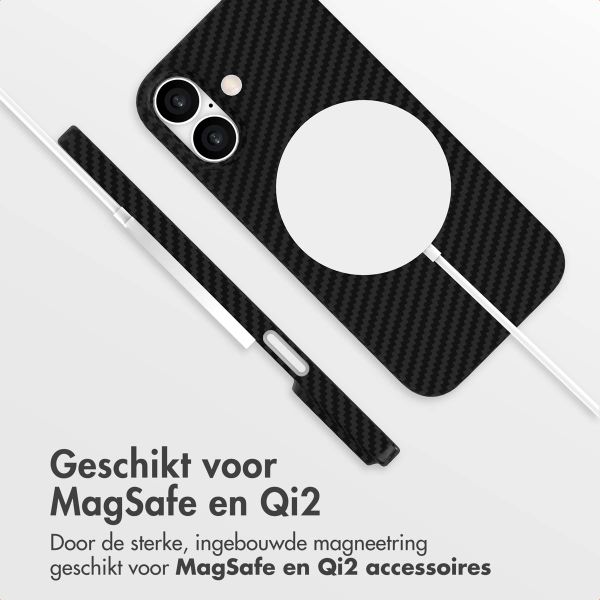 Accezz MagSafe Kevlar Backcover Apple iPhone 16 - Black