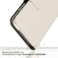 Selencia Echt Leren Bookcase Samsung Galaxy A16 - Greige