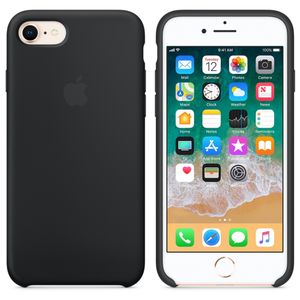 Apple Silicone Backcover iPhone SE (2022 / 2020) / 8 / 7 - Black