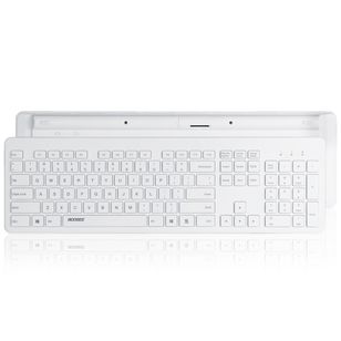 Accezz Premium Desktop QWERTY Bluetooth Keyboard - Wit