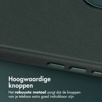 Accezz MagSafe Leather Backcover Apple iPhone 17 - Cedar Green