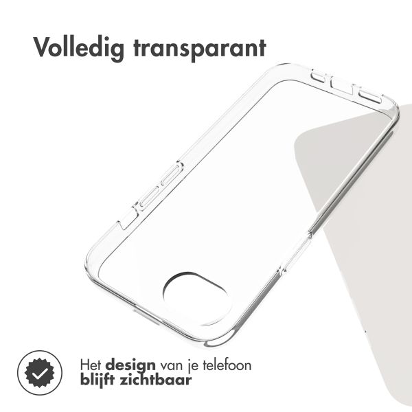 Accezz Clear Backcover iPhone 16e - Transparant