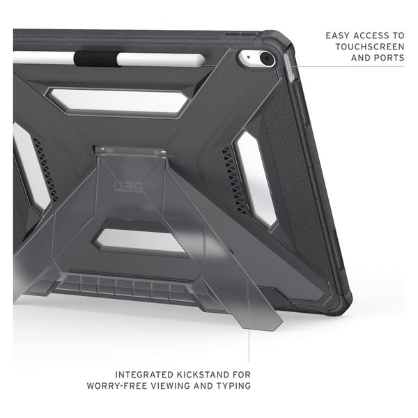 UAG Scout Plus Backcover met stand Apple iPad Air 13 inch (2026) M4 / (2025) M3 / (2024) M2 - Ash
