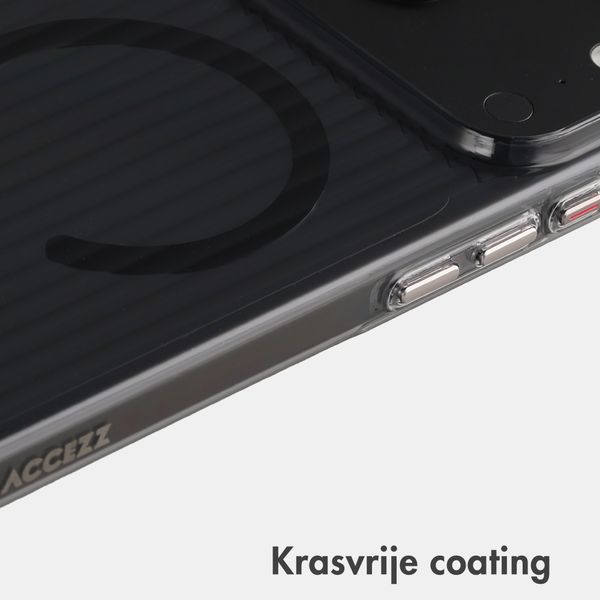 Accezz Lite Backcover met MagSafe | Fluted | Apple iPhone 18 Pro Max / 17 Pro Max - Smokey Clear