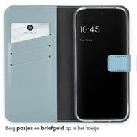 Selencia Echt Leren Bookcase Google Pixel 9 / 9 Pro - Air Blue