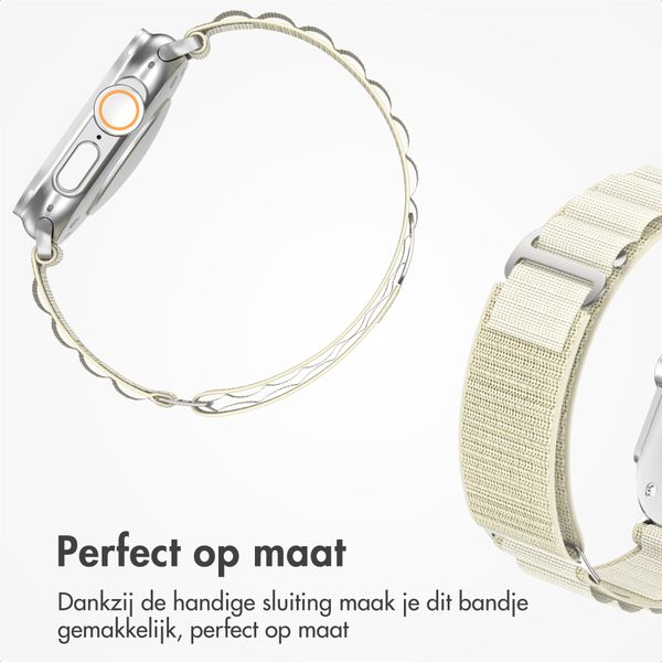 Accezz Nylon Alpine bandje Apple Watch | 38/40/41/42 mm - Sterrenlicht