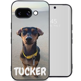 Ontwerp je eigen gel hoesje Google Pixel 9a - Zwart