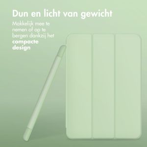 Accezz Smart Silicone Bookcase iPad 9 (2021) 10.2 / iPad 8 (2020) 10.2 / iPad 7 (2019) 10.2 - Lichtgroen