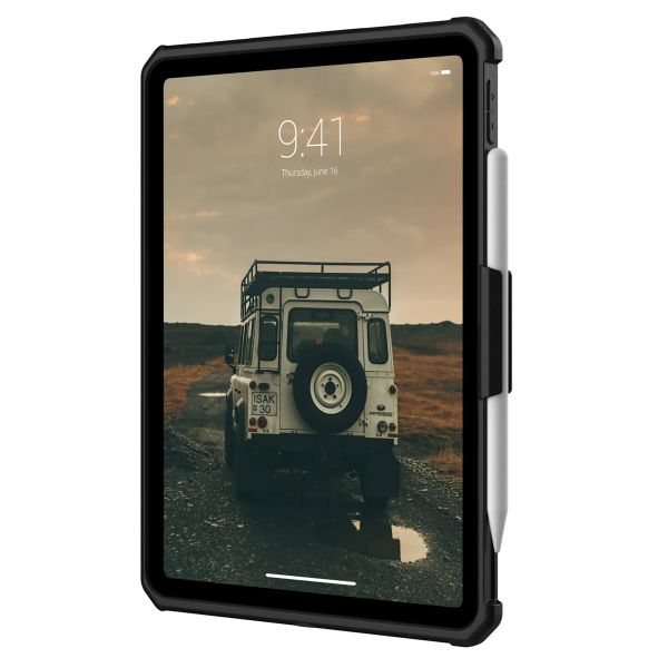 UAG Scout backcover met KickStand en Handstrap Apple iPad 11 (2025 A16 / iPad 10 (2022) in fabrieksverpakking - Zwart