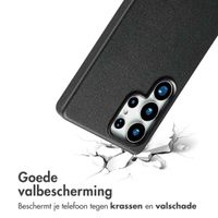Accezz Echt leren hoesje + MagSafe Wallet Samsung Galaxy S25 Ultra - Onyx Black