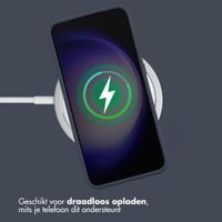 Accezz Liquid Silicone Backcover Samsung Galaxy S23 Plus - Donkerblauw
