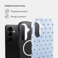 Selencia Vivid Wavy Backcover met MagSafe Samsung Galaxy S26 - Happy Dots Digital Sky