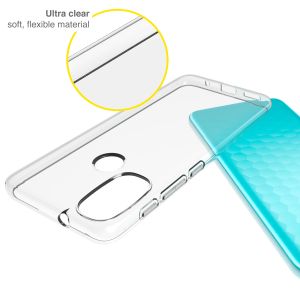 Accezz Clear Backcover Motorola Moto E20 - Transparant