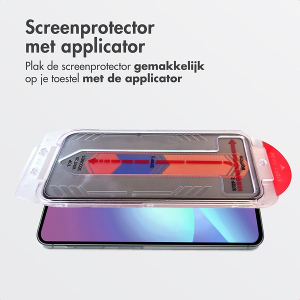 Accezz Gehard Glas Privacy Screenprotector + Applicator Samsung Galaxy A57 (5G)