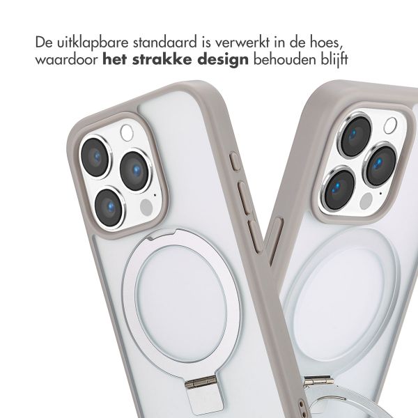 Accezz Ring Stand Backcover met MagSafe Apple iPhone 15 Pro - Grey