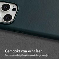 Accezz Vintage Leather Magsafe Backcover iPhone 15 Pro Max - Smokey Green