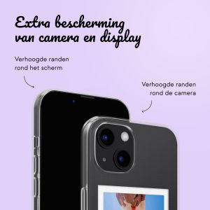 Gepersonaliseerd hoesje met polaroid iPhone 13 - Transparant