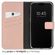 Selencia Echt Lederen Bookcase iPhone 15 Pro - Dusty Pink