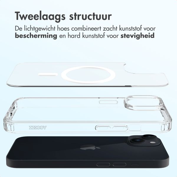 Accezz Xtreme Impact Backcover met MagSafe Apple iPhone 14 - Transparant