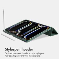Accezz Smart Silicone Bookcase Apple iPad Pro 11 (2024) M4 - Donkergroen
