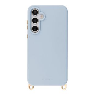 Selencia Rivièra MagSafe Backcover met afneembare haakjes Samsung Galaxy S25 / S24 - Powder Blue