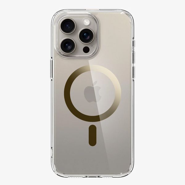 Spigen Ultra Hybrid Backcover MagSafe Apple iPhone 15 Pro Max - Goud