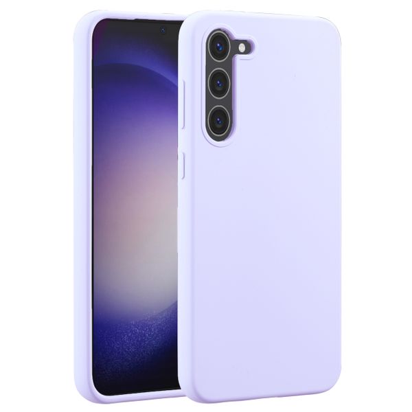 Accezz Liquid Silicone Backcover Samsung Galaxy S23 Plus - Paars