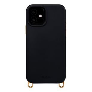 Selencia Rivièra MagSafe Backcover met afneembare haakjes iPhone 12 / 12 Pro - Velvet Black