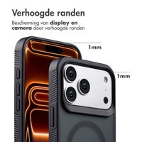Accezz Rugged Frosted MagSafe Backcover Apple iPhone 17 Pro Max - Zwart