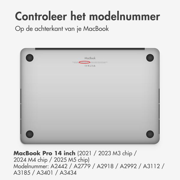 Accezz Magnetische Screenprotector Apple MacBook Pro 14 inch (2021 / 2023 M3 chip / 2024 M4 chip / 2025 M5 chip)