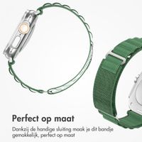 Accezz Nylon Alpine bandje Apple Watch | 44/45/46/49 mm - Olive Green