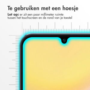 Accezz Gehard Glas Full Cover Screenprotector met applicator Samsung Galaxy A15 (5G/4G)