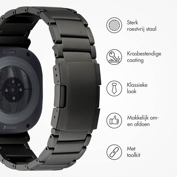 Accezz Mat Titanium bandje voor de Samsung Galaxy Watch Ultra (2024/2025) - Zwart