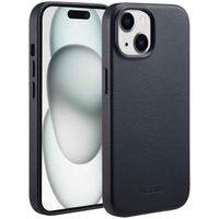 Accezz MagSafe Leather Backcover Apple iPhone 15 - Onyx Black