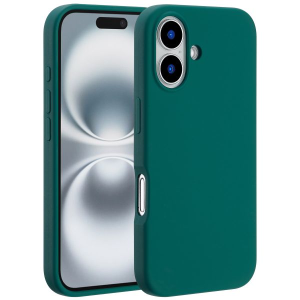 Accezz Liquid Silicone Backcover met MagSafe iPhone 16 - Forest Green