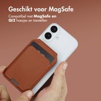 Accezz Leren Wallet met standaard voor MagSafe - Sienna Brown