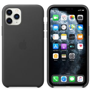 Apple Leather Backcover iPhone 11 Pro - Black