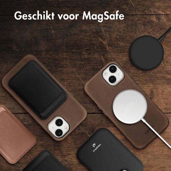 Accezz Vintage Leather Magsafe Backcover Apple iPhone 14 - Rustic Brown